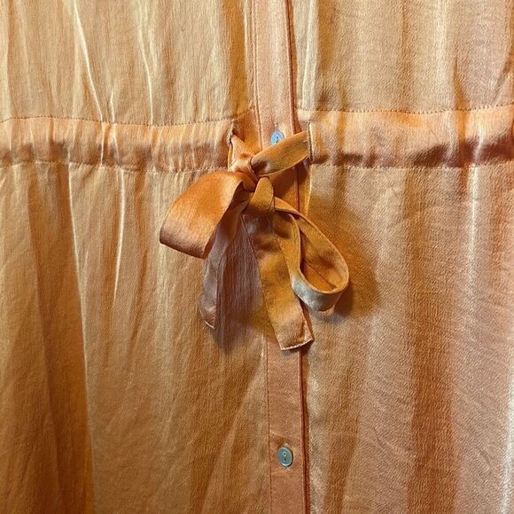 Nic + Zoe Women's Button Front Maxi Dress, Tie Waist, Casual, Stylish - Picture 3 of 5